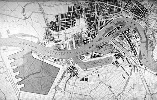 Plan of the Port of Rotterdam. (1909)