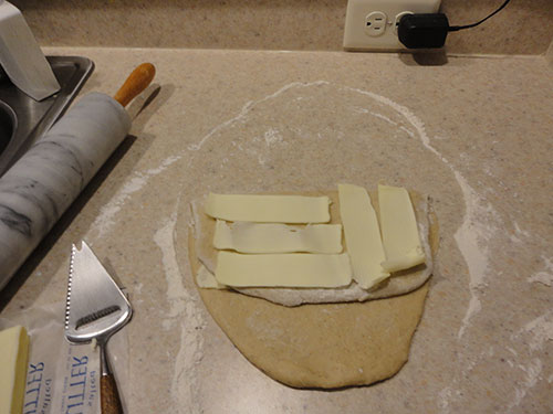 Step 4: Adding Butter to the Kringle Dough