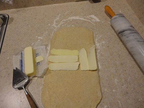 Step 8: Adding More Butter Again to the Kringle Dough.