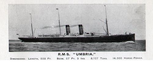 RMS Umbria of the Cunard Line