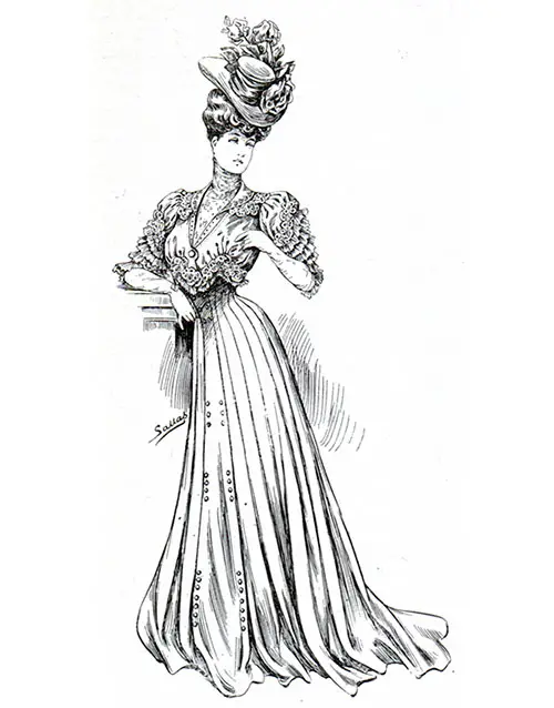 Sketch 1 - Women's Fashions - World Of Dress - 1906