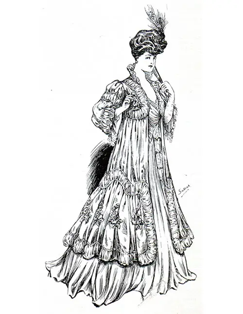 Sketch 4 - Women's Fashions - World Of Dress - 1906