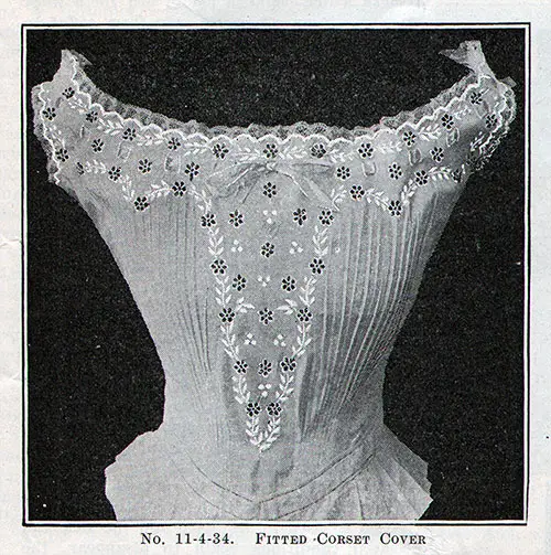 No. 11-4-34 Fitted Corset Cover