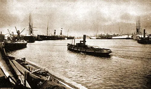 Empress Dock at Southampton in 1907