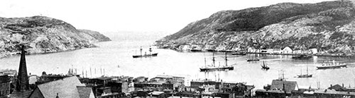 The Harbor at St. John, New Brunswick, Canada in 1907
