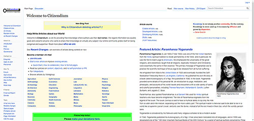 External Resource - Citizendium: The Citizens' Compendium