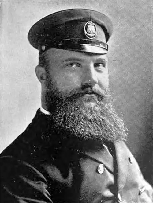 Hamburg America Line Captain Heinrich H. Barends of the Augusta Victoria.