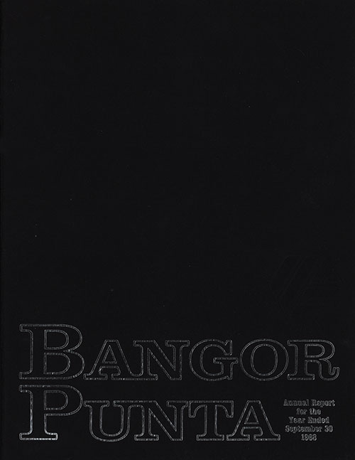 Front Cover, Bangor Punta Corporation Annual Report for the Year Ended 30 September 1968.