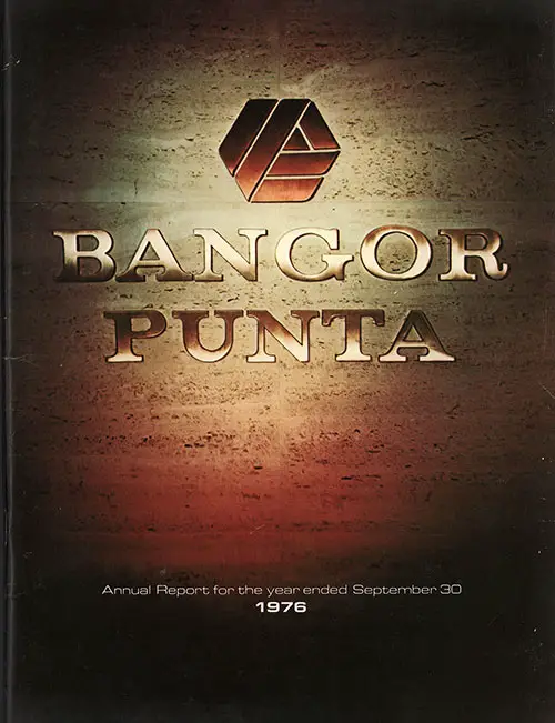 Front Cover, Bangor Punta Corporation Annual Report for the Year Ended 30 September 1976.