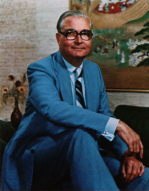 David W. Wallace, Chairman of the Board and President of Bangor Punta Corporation circa 1976.