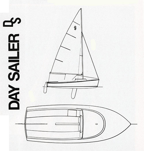 Basic Schematics for the New 1971 O'Day Day Sailer Sailboat.