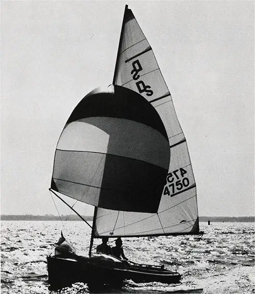 A Beautiful Day for Sailing on Your New 1971 O'Day Day Sailer Sailboat.