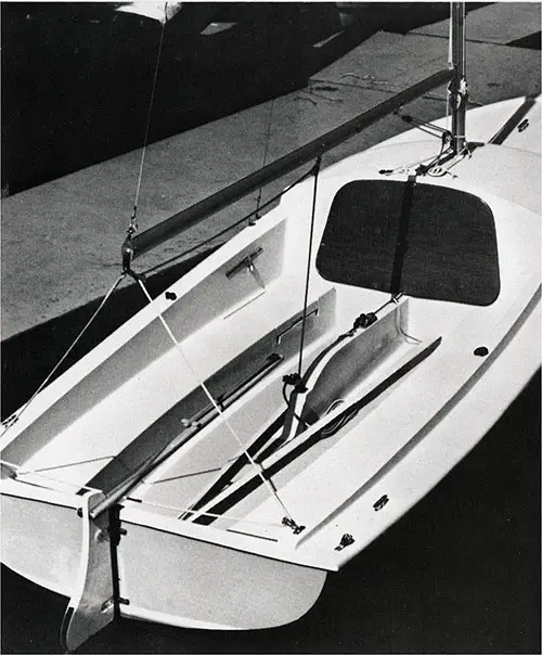 A Close-Up View of the New 1971 O'Day Daysailer Sailboat.
