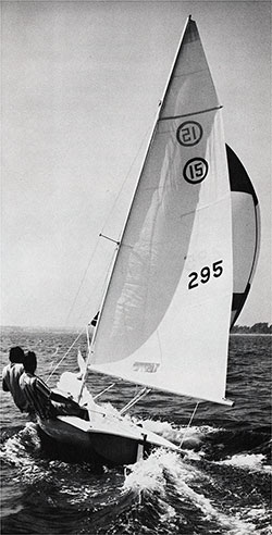 Leaning Into the Wind in the New 1971 O'Day 15 Sailboat.
