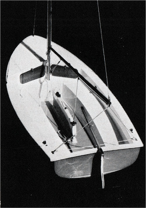 A Close-Up View of the Hull of the New 1971 O'Day Widgeon Sailboat.
