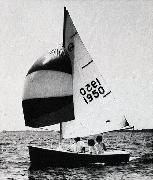 Kids Learn It's Easy Sailing on the New 1971 O'Day Widgeon Sailboat.