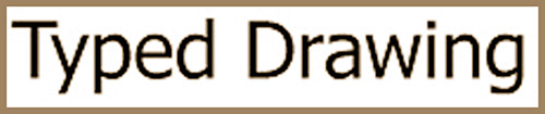 US Trademark "Typed Drawing"