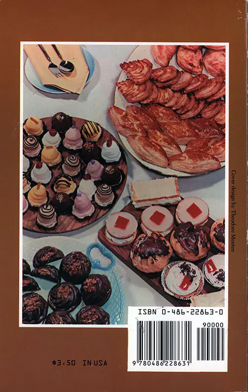 Back Cover, Danish Home Baking, 1957.