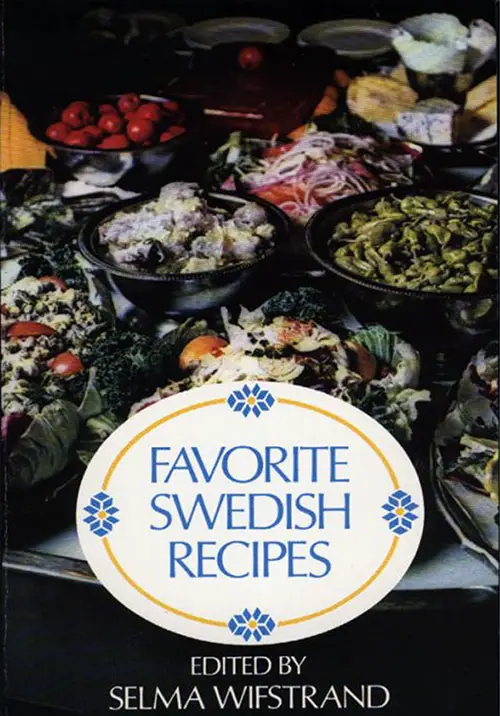 Front Cover, Favorite Swedish Recipes, 1975.