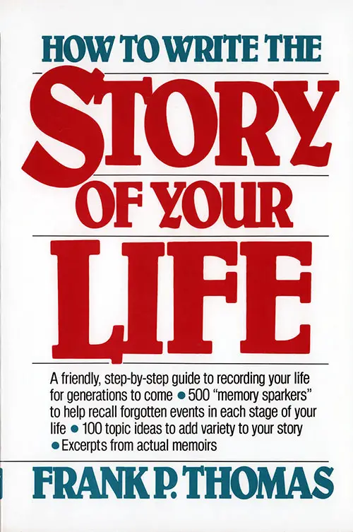 Front Cover, How To Write The Story of Your Life, 1984.
