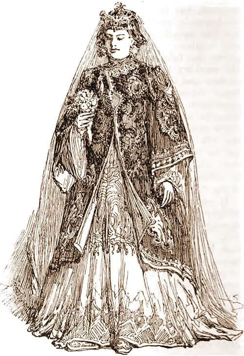 A Chinese Bride in Costume. The Quiver, 1890.