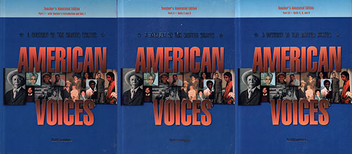 American Voices: A History of The United States in Three Volumes
