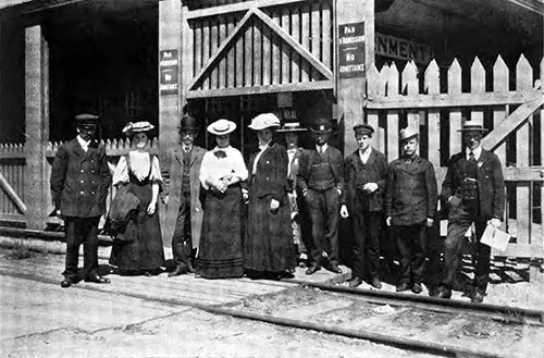 Newly Arrived Immigrants At the Port of Quebec.