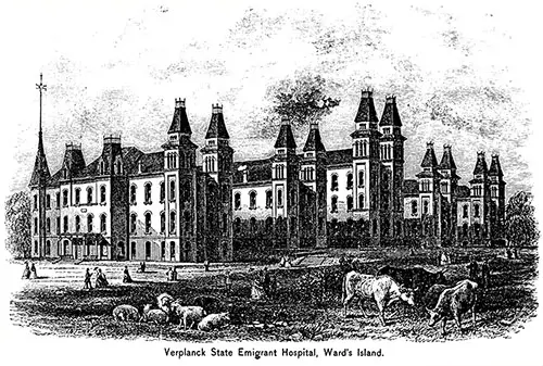 Verplanck State Emigrant Hospital at Ward's Island, 1870.