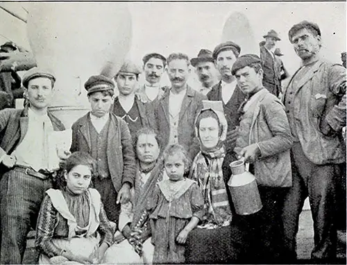 Part of the Author's Party in Steerage. Broughton Brandenburg, Imported Americans 1904.