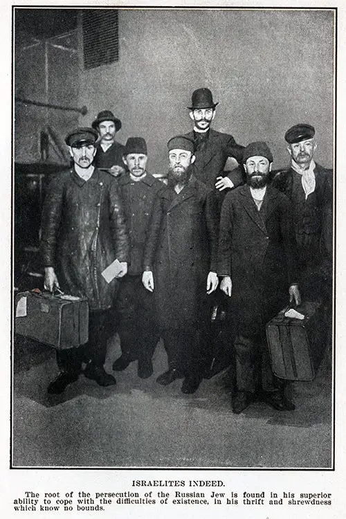 Jewish Immigrants from Russia at Ellis Island.