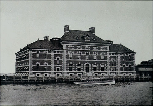 New Hospital Building at Ellis Island.