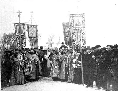 A Greek Church Ceremony, "Blessing the Waters."