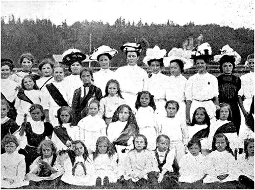 Galician Children with Some of our W.M.S. Workers at Edmonton, AB.