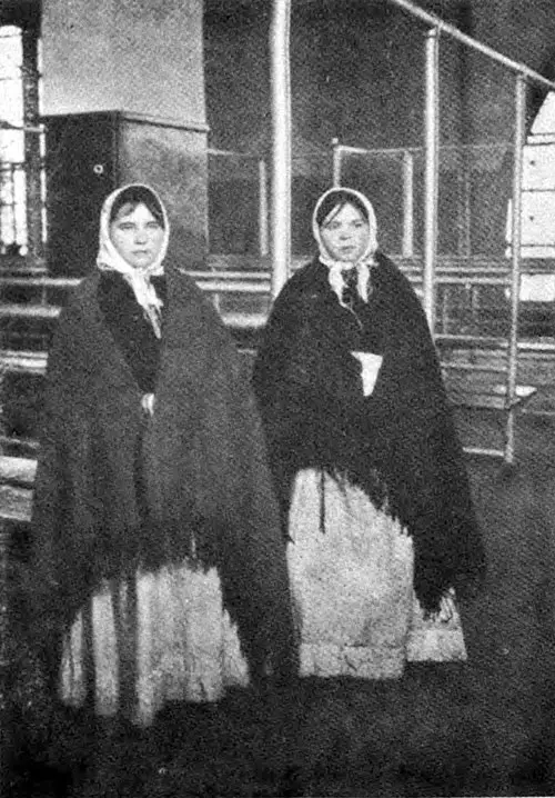 Slavic Immigrant Girls at Ellis Island.