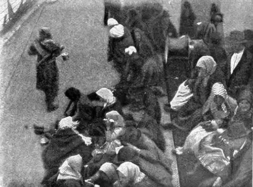 A Steerage Deck Scene on a Ship of the North German Lloyd.