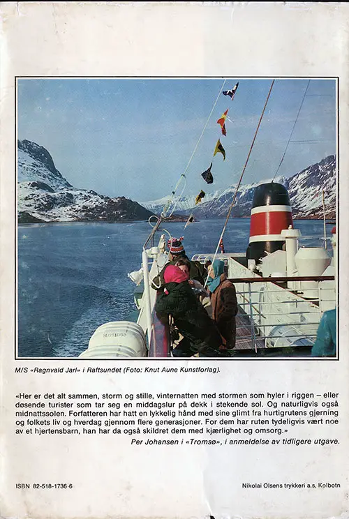 Back Cover, Nordover Med Hurtigruten - 1983
