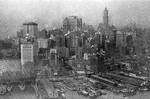 East River Below Brooklyn Bridge.