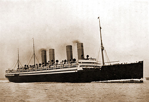 The SS Kaiser Wilhelm II of the Norddeutscher Lloyd.