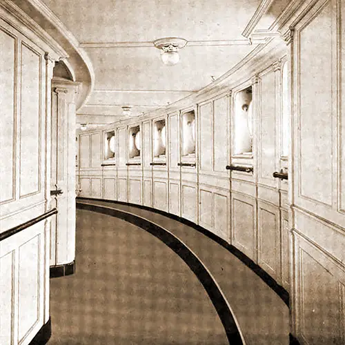 Observation Room for First Class Passengers on the RMS Mauretania, 1907.