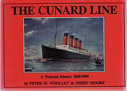 Front Cover, The Cunard Line: A Pictorial History 1840 - 1990