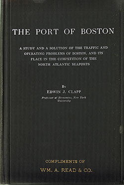 Front Cover, The Port of Boston (1916) by Edwin J. Clapp