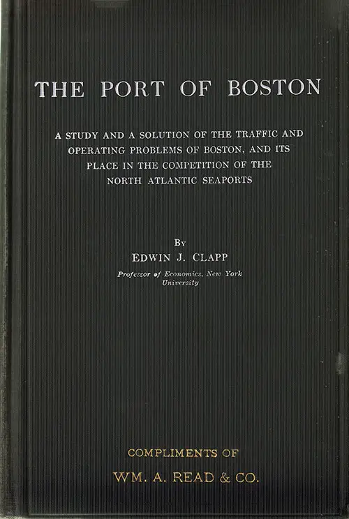 Front Cover, The Port of Boston (1916) by Edwin J. Clapp