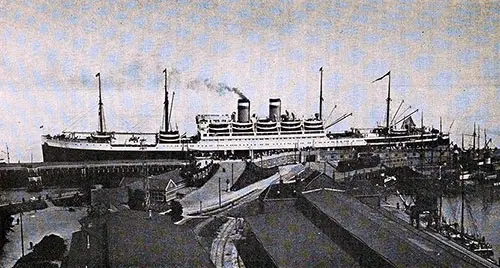 The Landing Stage at Cuxhaven circa 1929.