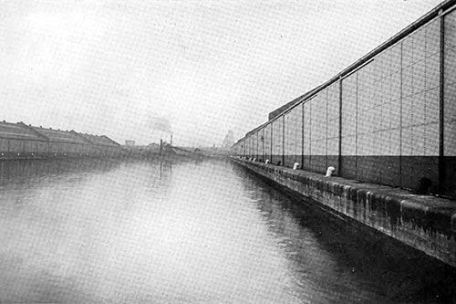 View Showing One of the New Docks with Modern Fireproof Sheds on Edge of Quays.