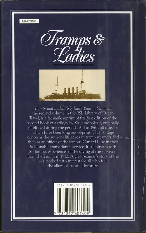 Back Cover, Tramps & Ladies: My Early Years in Steamers (1959/1988)