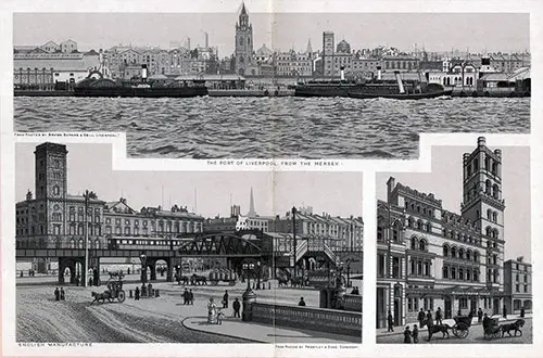 The Port of Liverpool from the Mersey; Mersey Tunnel Station; The Overhead Railway