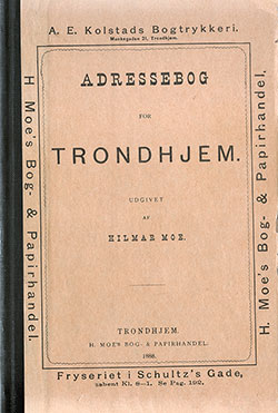 Adressebog for Trondhjem - 1888