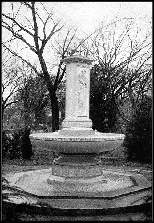Memorial Fountain, Designed by Thomas Hastings, Bas-Reliefs byDaniel Chester French.