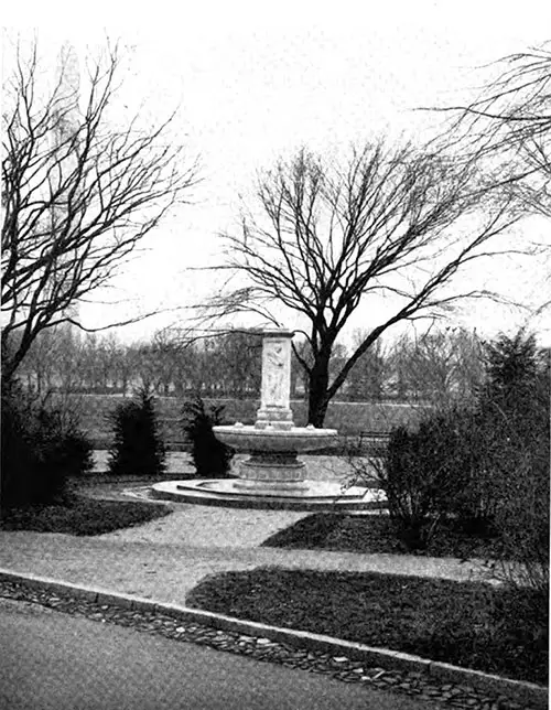 The Memorial Fountain as Erected.