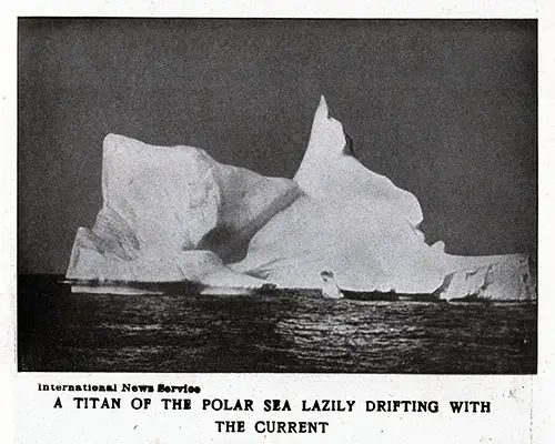 Polar Sea Iceberg Drifting in the Current.